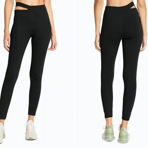 Bandier Aria Asymmetric Waist Black Leggings Size M